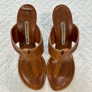 Manolo Blahnik - high heel flip flops